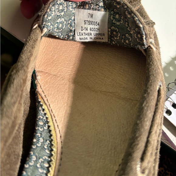 Sperry soft suede leather Top sliders in Olive Size 7 - Picture 7 of 7